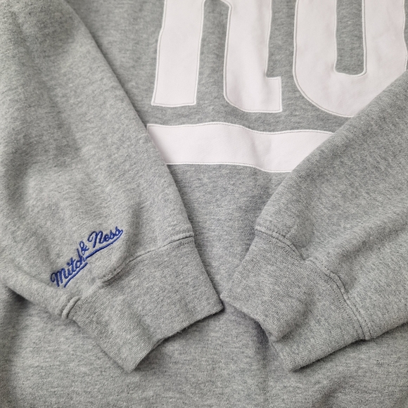 Mitchell & Ness Large NY Giants Gray‎ Post Season Run Crew Sweatshirt Throwbacks - Picture 4 of 14